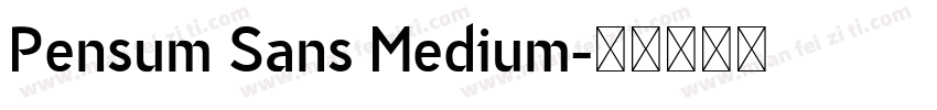 Pensum Sans Medium字体转换